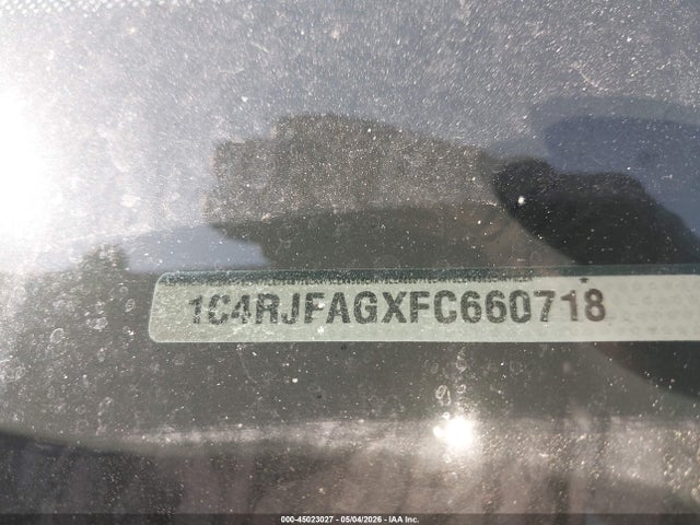 45023027 :رقم المزاد ، 1C4RJFAGXFC660718 vin ، 2015 Jeep Grand Cherokee Altitude مزاد بيع