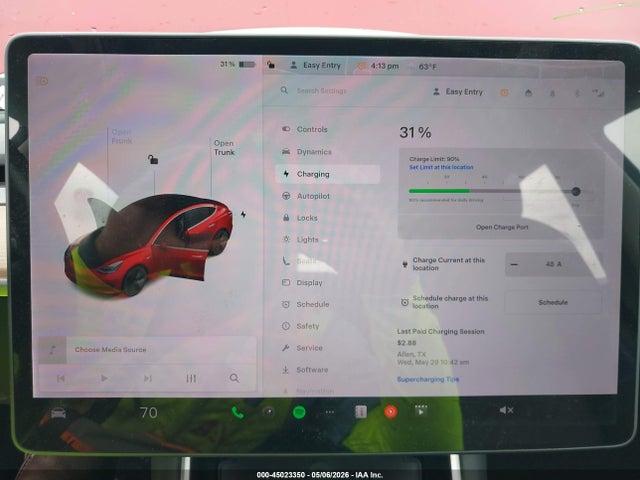 2018 Tesla Model 3 Long Range/mid Range მანქანა იყიდება აუქციონზე, vin: 5YJ3E1EA7JF030718, აუქციონის ნომერი: 45023350