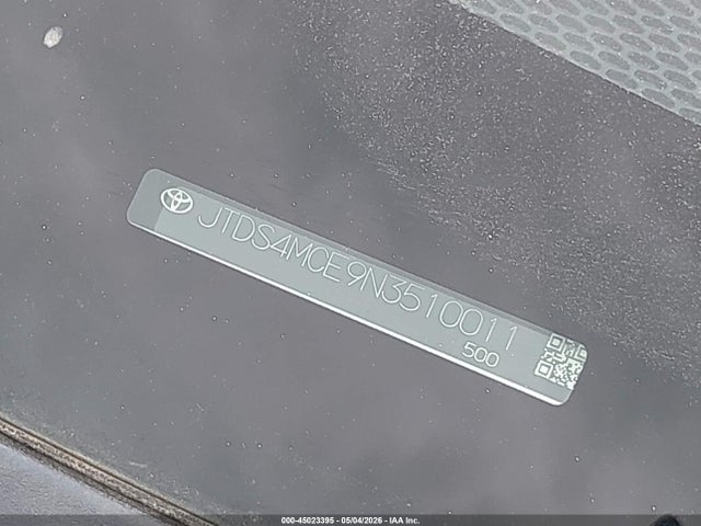 JTDS4MCE9N3510011 Toyota COROLLA SE