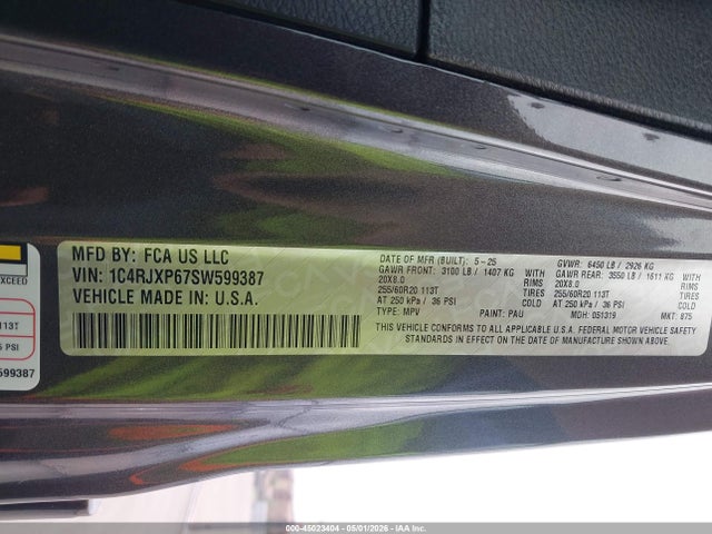 1C4RJXP67SW599387 Jeep Wrangler 4xe Sahara 4xe
