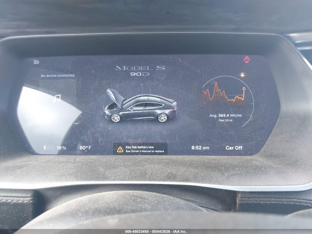 Aukcja sprzedaży 2015 Tesla Model S 70d/85d/p85d, vin: 5YJSA1E25FF115922, numer aukcji: 45023450