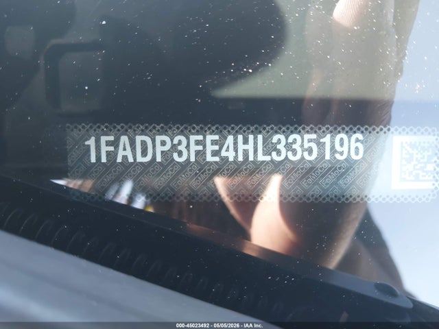 45023492 :رقم المزاد ، 1FADP3FE4HL335196 vin ، 2017 Ford Focus Se مزاد بيع