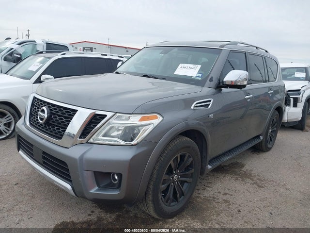 2017 Nissan Armada Platinum მანქანა იყიდება აუქციონზე, vin: JN8AY2NF2H9304481, აუქციონის ნომერი: 45023602