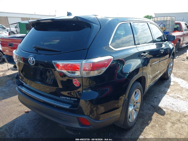 45023725 :رقم المزاد ، 5TDDKRFH7GS328763 vin ، 2016 Toyota Highlander Limited Platinum V6 مزاد بيع
