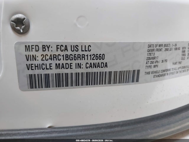 Chrysler Pacifica Touring L 2024 2C4RC1BG6RR112660 Image 9