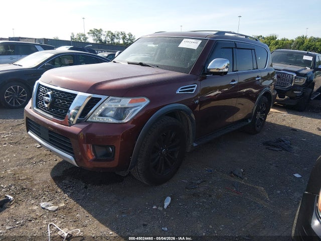 2017 Nissan Armada Platinum მანქანა იყიდება აუქციონზე, vin: JN8AY2NF5H9304376, აუქციონის ნომერი: 45024460