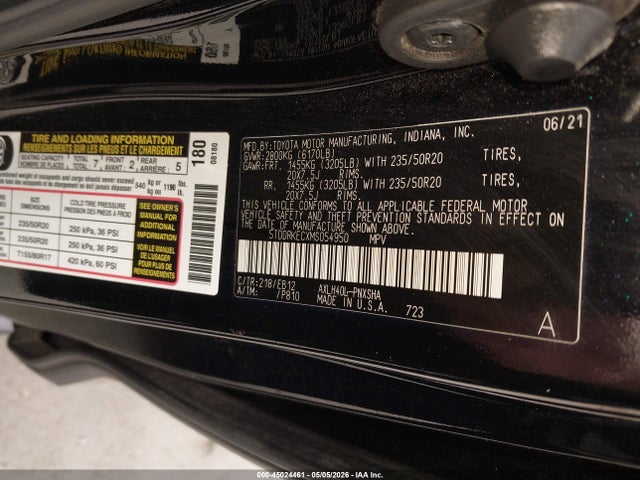 Toyota Sienna Xse 2021 5TDDRKECXMS054950 Image 9