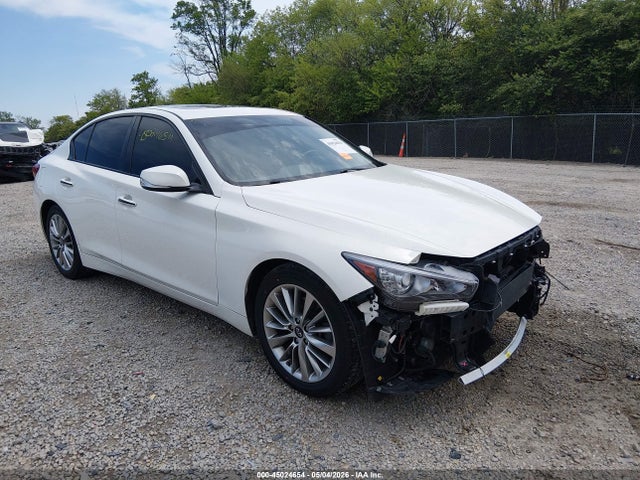 2018 Infiniti Q50 3.0t Luxe მანქანა იყიდება აუქციონზე, vin: JN1EV7AR8JM443684, აუქციონის ნომერი: 45024654
