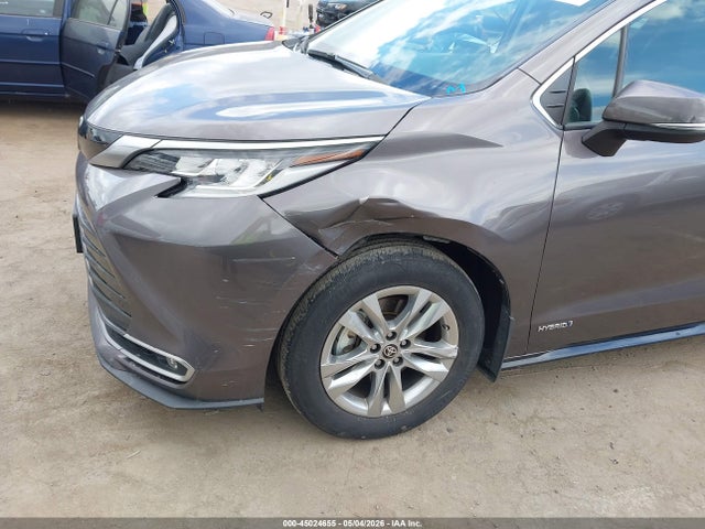 45024655 :رقم المزاد ، 5TDZRKEC7MS024052 vin ، 2021 Toyota Sienna Limited مزاد بيع