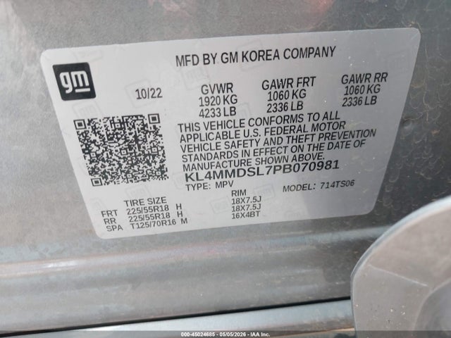 Продажа на аукционе авто 2023 Buick Encore Gx Select Fwd, vin: KL4MMDSL7PB070981, номер лота: 45024685