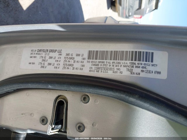 Aukcja sprzedaży 2014 Ram 1500, vin: 1C6RR7GT5ES218315, numer aukcji: 45025095