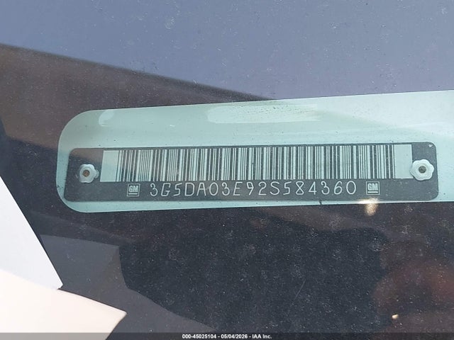 Продаж на аукціоні авто 2002 Buick Rendezvous Cx, vin: 3G5DA03E92S584360, номер лоту: 45025104