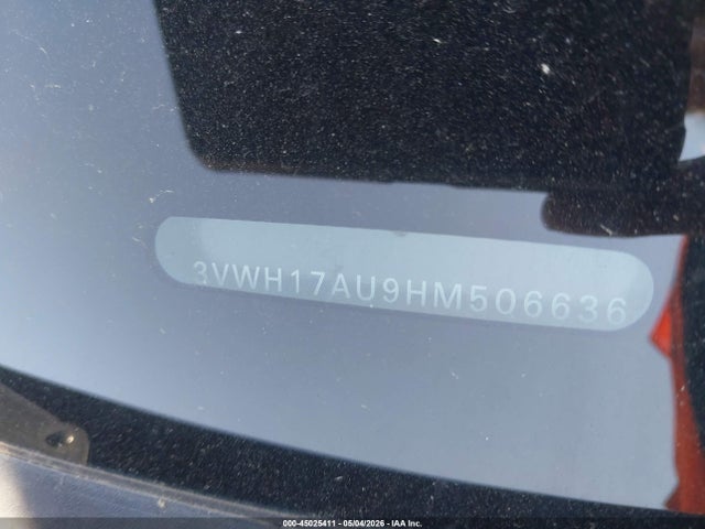45025411 :رقم المزاد ، 3VWH17AU9HM506636 vin ، 2017 Volkswagen Golf Alltrack Tsi Sel مزاد بيع