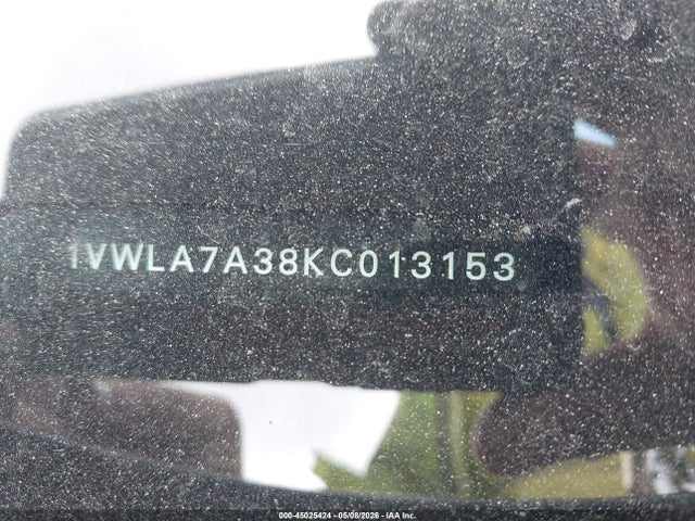 Aukcja sprzedaży 2019 Volkswagen Passat 2.0t Wolfsburg Edition, vin: 1VWLA7A38KC013153, numer aukcji: 45025424