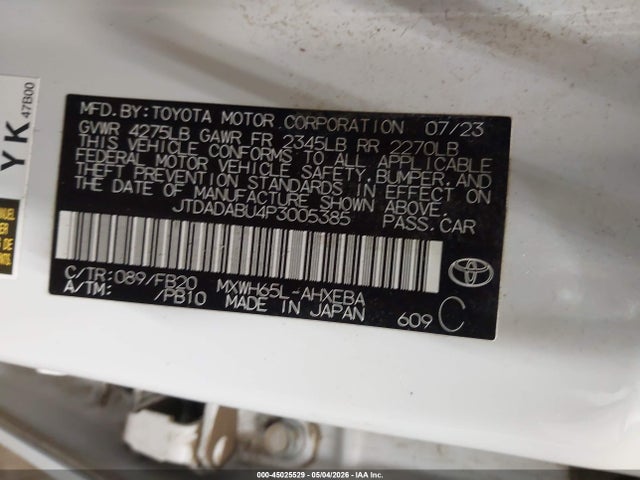 Toyota Prius Le Awd-e 2023 JTDADABU4P3005385 Image 9