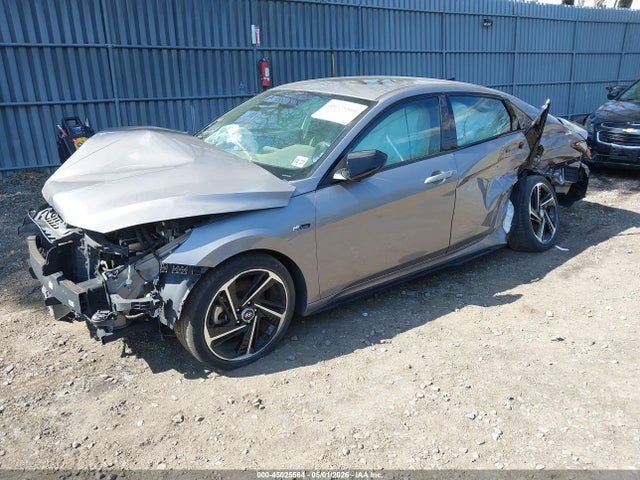 2023 Hyundai Elantra N Line მანქანა იყიდება აუქციონზე, vin: KMHLR4AF0PU407389, აუქციონის ნომერი: 45025564