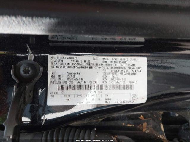 Ford FOCUS SE 2016 1FADP3F2XGL271248 Image 9