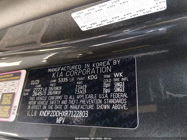 KNDPZDDHXR7122803 KIA Sportage Plug-in Hybrid X-line Prestige