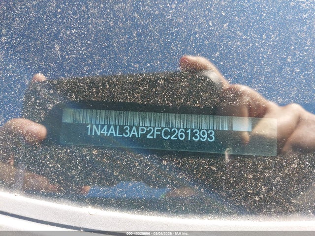 2015 Nissan Altima 2.5 S მანქანა იყიდება აუქციონზე, vin: 1N4AL3AP2FC261393, აუქციონის ნომერი: 45025656