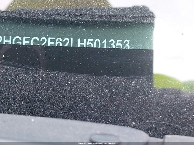 Aukcja sprzedaży 2020 Honda Civic Lx, vin: 2HGFC2F62LH501353, numer aukcji: 45025678
