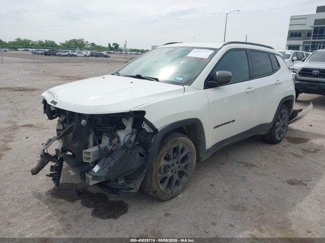 2021 Jeep Compass 80th Anniversary Fwd მანქანა იყიდება აუქციონზე, vin: 3C4NJCEB9MT593607, აუქციონის ნომერი: 45025774