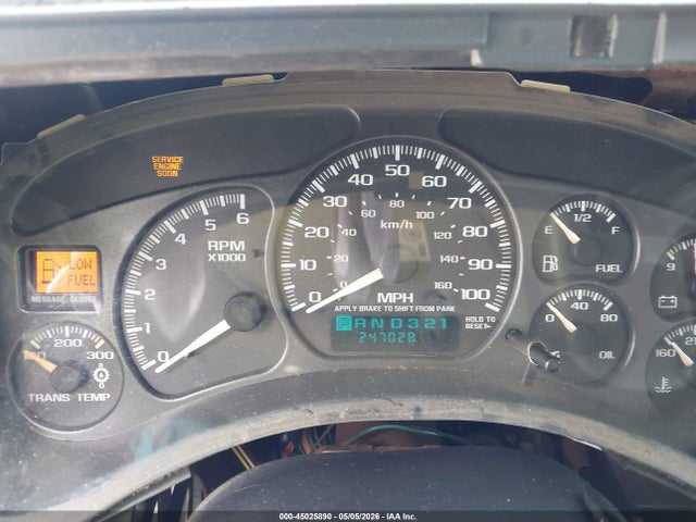 2002 Chevrolet Silverado 2500hd Ls მანქანა იყიდება აუქციონზე, vin: 1GCHK23U72F155071, აუქციონის ნომერი: 45025890