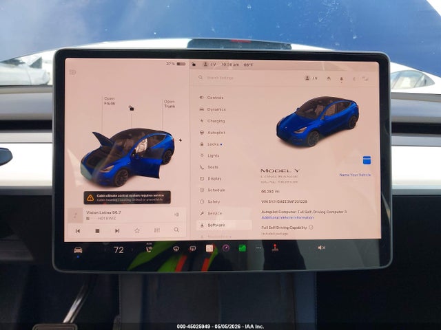 Продаж на аукціоні авто 2021 Tesla Model Y Long Range Dual Motor All-wheel Drive, vin: 5YJYGAEE3MF201228, номер лоту: 45025949
