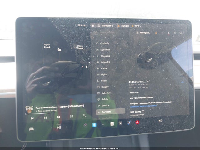 45026026 :رقم المزاد ، 7SAYGAEE1NF387744 vin ، 2022 Tesla Model Y Long Range Dual Motor All-wheel Drive مزاد بيع