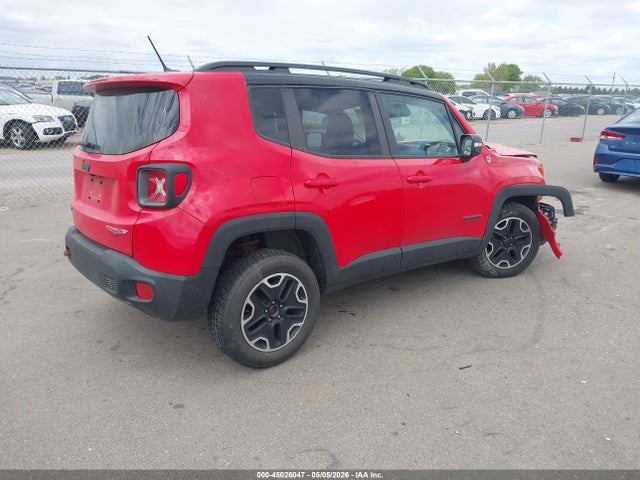 Продажа на аукционе авто 2016 Jeep Renegade Trailhawk, vin: ZACCJBCTXGPD58349, номер лота: 45026047