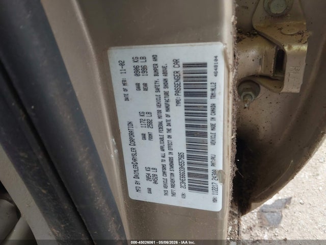 Aukcja sprzedaży 2003 Chrysler 300m, vin: 2C3HE66G33H557565, numer aukcji: 45026061
