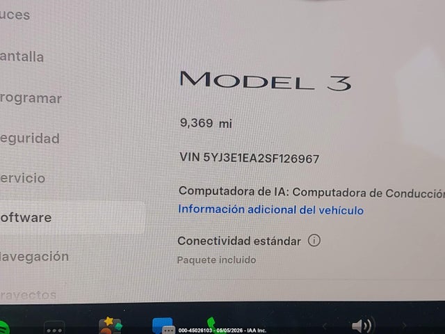 Tesla MODEL 3 2025 5YJ3E1EA2SF126967 Image 7