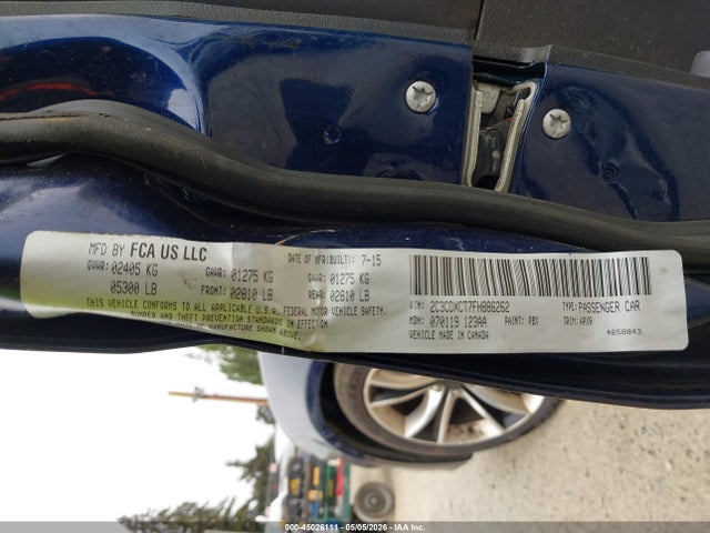 45026111 :رقم المزاد ، 2C3CDXCT7FH886262 vin ، 2015 Dodge Charger R/t مزاد بيع