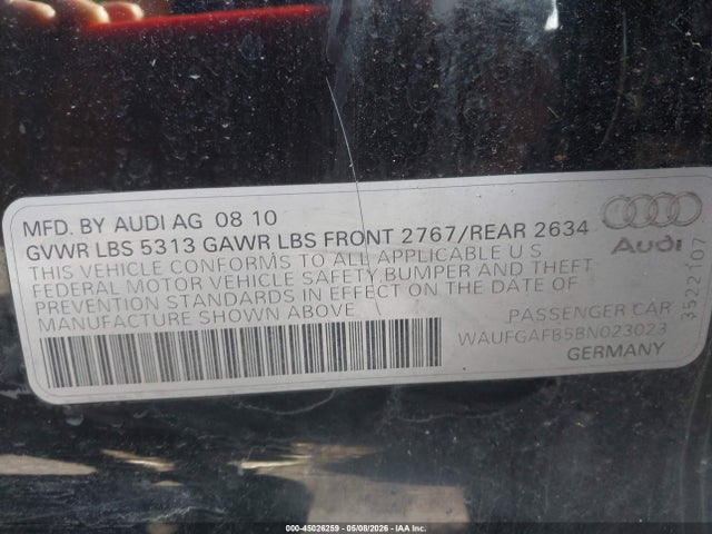 Aukcja sprzedaży 2011 Audi A6 3.0 Premium, vin: WAUFGAFB5BN023023, numer aukcji: 45026259
