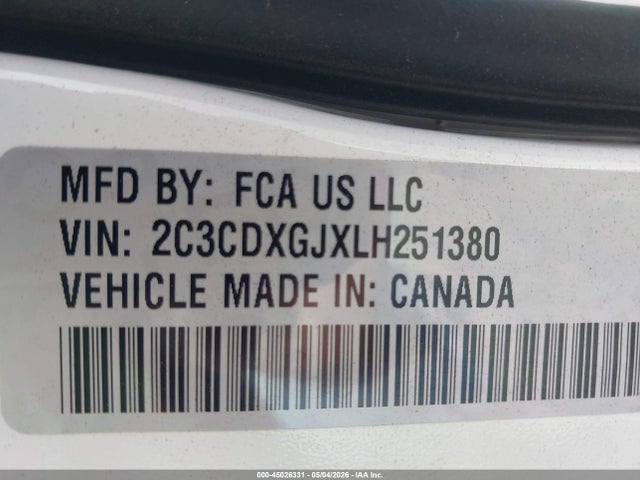 2C3CDXGJXLH251380 Dodge Charger Scat Pack Widebody Rwd