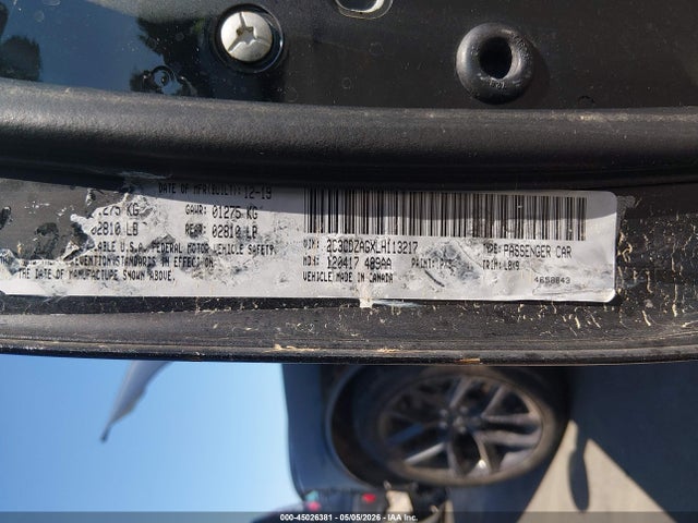 2020 Dodge Challenger Sxt მანქანა იყიდება აუქციონზე, vin: 2C3CDZAGXLH113217, აუქციონის ნომერი: 45026381