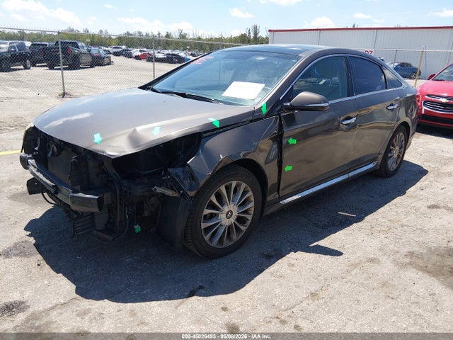 2015 Hyundai Sonata Limited მანქანა იყიდება აუქციონზე, vin: 5NPE34AF6FH047150, აუქციონის ნომერი: 45026493
