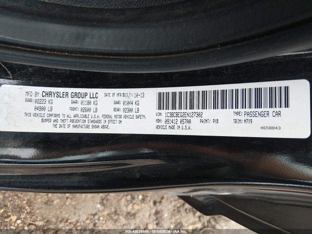 45026505 :رقم المزاد ، 1C3BCBEG2EN127302 vin ، 2014 Chrysler 200 Touring مزاد بيع