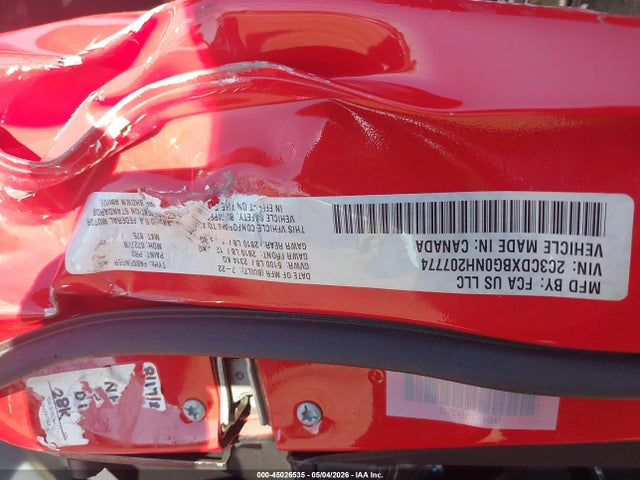 2C3CDXBG0NH207774 Dodge Charger Sxt Rwd