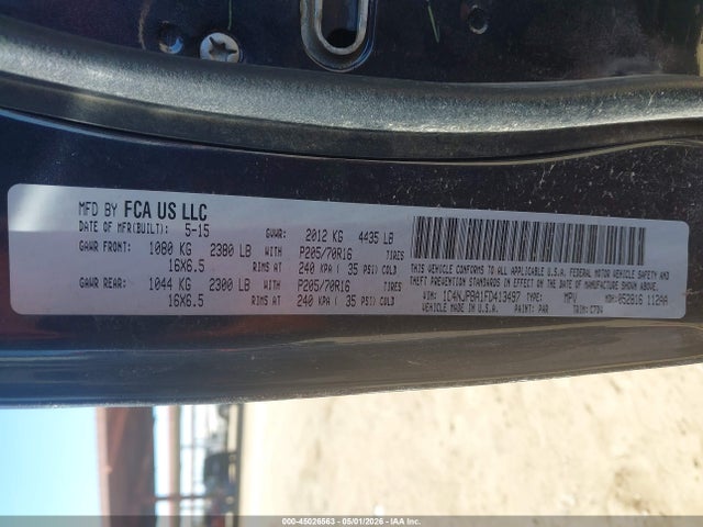 1C4NJPBA1FD413497 Jeep Patriot Sport