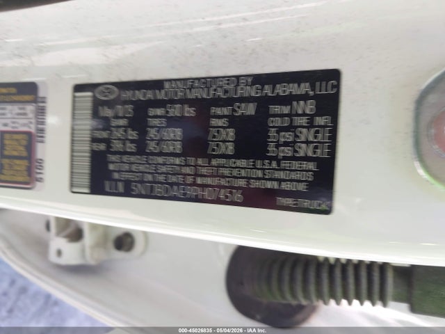 Продажа на аукционе авто 2023 Hyundai Santa Cruz Sel, vin: 5NTJBDAE9PH074516, номер лота: 45026835