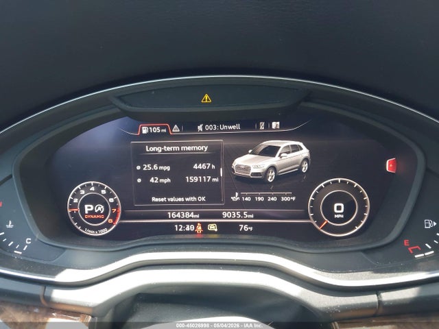 2018 Audi Q5 2.0t Premium/2.0t Tech Premium მანქანა იყიდება აუქციონზე, vin: WA1BNAFY4J2029711, აუქციონის ნომერი: 45026998