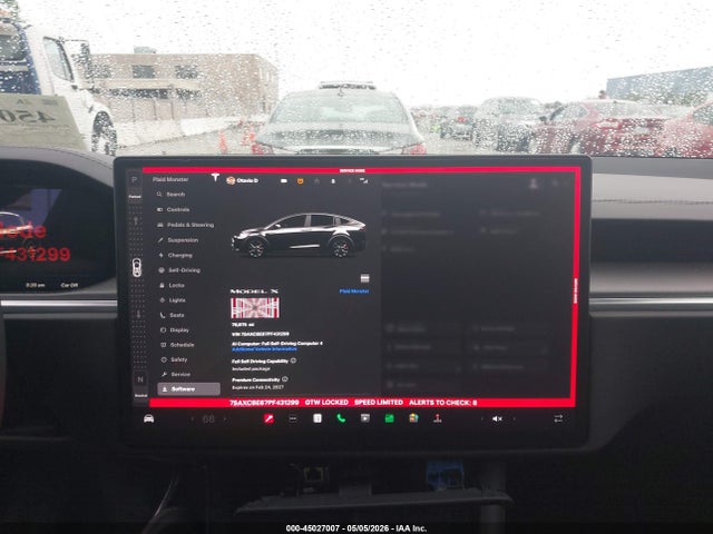 Продаж на аукціоні авто 2023 Tesla Model X Plaid Tri Motor All-wheel Drive, vin: 7SAXCBE67PF431299, номер лоту: 45027007