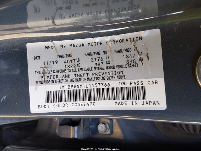 JM1BPANM1L1157766 Mazda Mazda3 Premium Package
