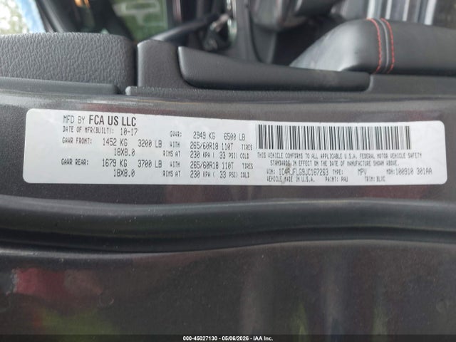 Aukcja sprzedaży 2018 Jeep Grand Cherokee Trailhawk 4x4, vin: 1C4RJFLG9JC167263, numer aukcji: 45027130