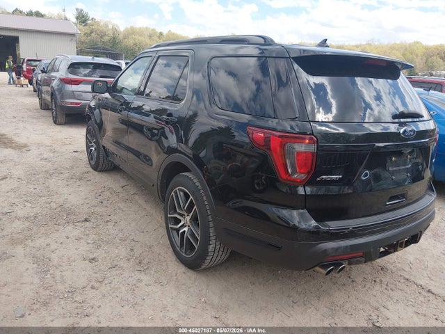 2018 Ford Explorer Sport მანქანა იყიდება აუქციონზე, vin: 1FM5K8GT7JGC78025, აუქციონის ნომერი: 45027187