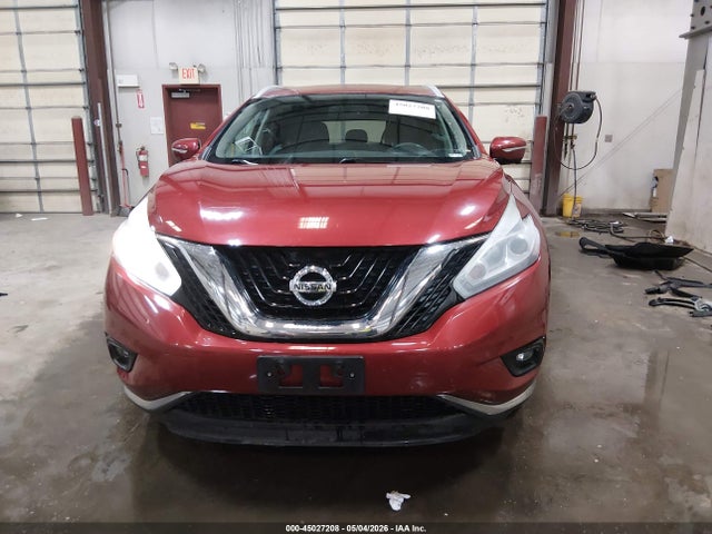 2015 Nissan Murano Sl მანქანა იყიდება აუქციონზე, vin: 5N1AZ2MH5FN221896, აუქციონის ნომერი: 45027208