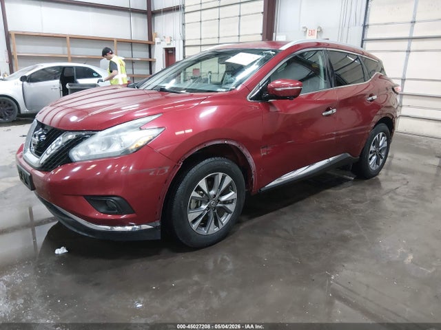 2015 Nissan Murano Sl მანქანა იყიდება აუქციონზე, vin: 5N1AZ2MH5FN221896, აუქციონის ნომერი: 45027208