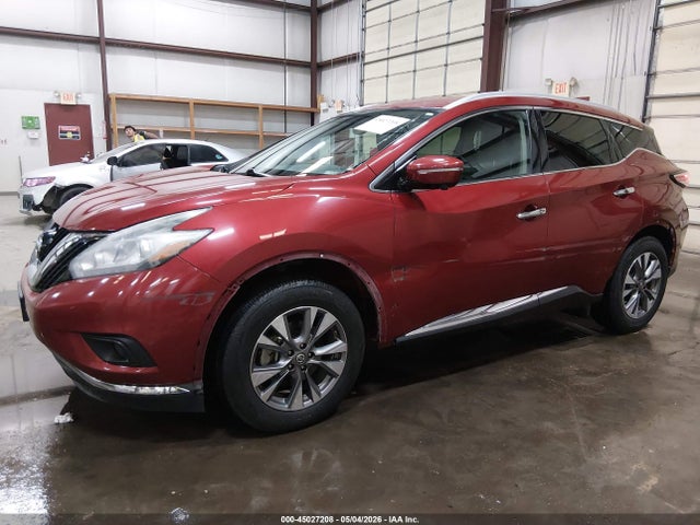 2015 Nissan Murano Sl მანქანა იყიდება აუქციონზე, vin: 5N1AZ2MH5FN221896, აუქციონის ნომერი: 45027208