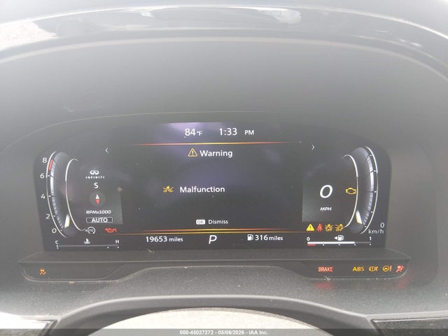 45027272 :رقم المزاد ، 5N1DL1GS9RC356119 vin ، 2024 Infiniti Qx60 Sensory Awd مزاد بيع