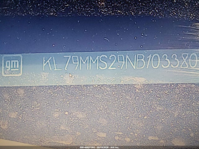 45027393 :رقم المزاد ، KL79MMS29NB103380 vin ، 2022 Chevrolet Trailblazer Fwd Ls مزاد بيع